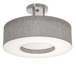 Afx Lighting Montclair 15" Semi-flush, Nickel/grey MCF1524MB-GYSF. Fixed Price $223.20.