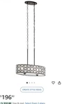 New Kichler Sabine Brushed Nickel Modern Contemporary Drum Large Pendant Light. Fixed Price $59.99.
