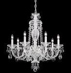 Schonbek Sterling 7 Light 25 Polished Silver Heritage Chandelier 2995-40H Usa. Fixed Price $900.00.