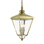 Livex Lighting 27378MS 14"W Pendant - Antique Brass / Brushed Nickel. Fixed Price $1499.96.