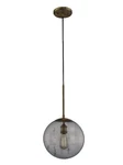 Clear Globe Pendant Aged Brass 1003 843 529 12"WX21.5"H HD-1612AGB Decoratio. Fixed Price $75.03.