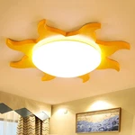 Acrylic Yellow Sun Led Ceiling Lamp Kid's Bedroom Cartoon Cute Flush Mount Light. Fixed Price $79.90.