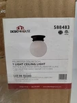 Design House Millbridge 6" Flush Mount Ceiling Light Matte Black Finish. Fixed Price $11.99.