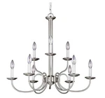 Sea Gull Holman 28" Light Chandelier, Brushed Nickel, 32810-962. Fixed Price $449.95.