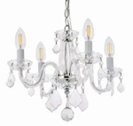 Elegant Lighting V7804D15/RC Rococo 15"W Crystal - Chrome. Fixed Price $170.00.