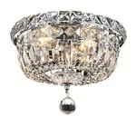 Elegant Lighting LD2528F10 Chrome Wiley 4-LIGHT 10"W Flush Mount Ceiling Fixture. Fixed Price $212.00.