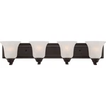Nuvo Elizabeth Light Vanity Fixture W/ Frosted Glass, Sudbury Bronze 60-5694. Fixed Price $59.98.