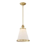 Savoy House Ashmont 1-LIGHT Pendant, Warm Brass Lustre 7-130-1-63. Fixed Price $464.00.