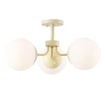 Jonathan Lighting JYL7600 Olivier 3 24"W Led Semi-flush Beige. Fixed Price $140.57.