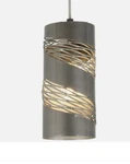 Varaluz Flow Light Cylinder Mini Pendant, Steel - 240M01SL. Fixed Price $255.00.