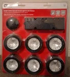 Commercial Electric EC1333BK-C Black Cabinet 6-LIGHT Xenon Task Kit W Dimmer. Fixed Price $89.99.