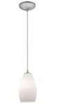 Access Lighting 28012-3C-BS/OPL Champagne Led Pendant, Brushed Steel. Fixed Price $71.10.