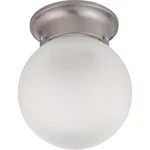 Nuvo Lighting 1 6" Flush, Frosted White Glass, Brushed Nickel 60-3249. Fixed Price $29.99.