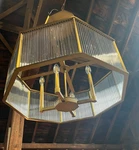 Arteriors Auburn Chandelier, Discontinued Vintage Brass, 27"W, Elegant Dining. Fixed Price $1584.00.