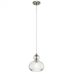 Riviera 1 Light Mini Pendant 8.75 Inches Wide-brushed Nickel Finish. Fixed Price $164.99.