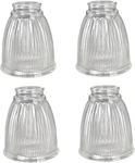 23025-4A Contemporary Clear Ceiling Fan Glass SHADE.2-1/8"FITTER.SIZE:4-1/4"D X. Fixed Price $57.80.