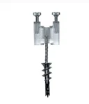 Tech Lighting 700WOS01S Wall Monorail 1" Standoff, S-nickel, New!. Fixed Price $21.75.