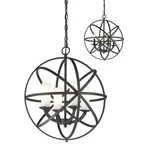 Z-lite Aranya Lt Pendant, 18.31X18.31X20.25", Bronze, Matte Opal 6017-4S-BRZ. Fixed Price $219.99.