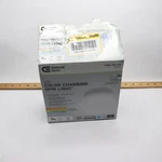 Commercial Electric Spin Light Cct Led Ceiling W/ Mounting Plate 7". Fixed Price $16.79.