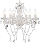 Elegant 6-LIGHT Crystal Chandelier Lighting Fixture For Bedroom Decor. Fixed Price $146.99.