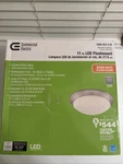 Commercial Electric 11" Brushed Nickel Color Warm White Led Ceiling Flush Mount. Fixed Price $29.99.