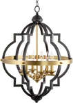 Capistrano 28" Rustic Farmhouse 6-LIGHT Chandelier In Warm Brass. Fixed Price $333.99.