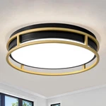 Pevfah Modern Flush Mount Ceiling Light 5CCT 2700 K-6000 Dimmable Black And. Fixed Price $80.77.