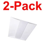 Metalux 2-PACK Ft. 51-W Eq. Integrated Led White Center Lens Troffer 4000K. Fixed Price $74.99.