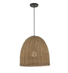 Hampton Bay Highler 1-LIGHT 18 In. Matte Black Pendant Natural. Fixed Price $89.10.