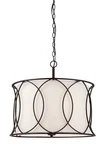 Canarm ICH320A0320 Bronze Monica 3-LIGHT 17-1/2"H Drum Chandelier. Fixed Price $279.20.