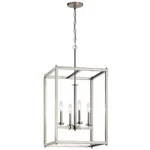Crosby 4-LIGHT Brushed Nickel Contemporary Candle Foyer Pendant Hanging. Fixed Price $324.91.