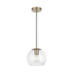 Home Decorators Collection 1-LIGHT Antique Brass And Glass Mini-pendant AF42409S. Fixed Price $26.89.