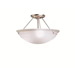 Kichler Cove Molding Top Glass Semi Flush 3LT, Brsh Nickel, Satin Etch - 3122NI. Fixed Price $144.97.