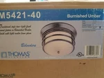 Thomas Lighting Belvedere M5421-40 Burnished Umber Ceiling. Fixed Price $113.09.