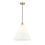 Innovations Berkshire 1LT 16" Cord Mini Pendant, Gold/white 616-1P-SG-GBC-161. Fixed Price $321.20.