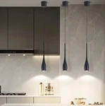 3PACK Matteblack Pendant Light For Kitchen Island, Led Dimmable. Fixed Price $71.81.
