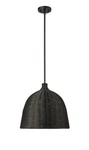 Matte Black One Light Pendant From The Elise Collection. Fixed Price $239.90.