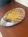 Tech Lighting Satin Nickel Firebird Owl Amber Murano Glass Sconce 700WSFIROS. Fixed Price $185.00.