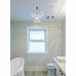 Crystal Semi Flush Mount Chandelier Hallway Bedroom Kitchen Closet Light Fixture. Fixed Price $170.79.
