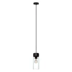 Eglo Montey 1-LIGHT Black Mini-pendant With Clear Glass Shade 202127A. Fixed Price $26.08.