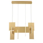 Anodized Gold Led Chandelier From The Coburg Collection. Fixed Price $3720.00.