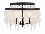 Crystorama Lighting Group POP-A5073-FR Poppy 15"W Flush Black. Fixed Price $448.00.