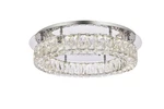 Elegant Lighting 3503F22 Monroe 22"W Led Semi-flush Ceiling Chrome. Fixed Price $858.00.