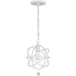 Crystorama 9220-WW Solaris 1 Light Inch Wet White Mini Pendant Ceiling. Fixed Price $111.22.