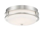 Good Lumens By Madison Avenue 13.75 In. 1-LIGHT Brushed Nickel Led Flush Mount. Fixed Price $79.99.