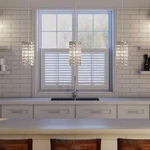 1-LIGHT Crystal And Chrome Mini Pendant Monteaux. Fixed Price $59.99.