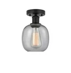 Innovations Lighting 616-1F-11-6 Belfast Semi-flush 6"W Black. Fixed Price $154.00.