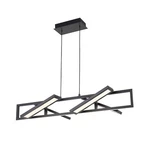 Abra Lighting 4LT Rect PENDANT/4 Diffusers, Black 10110PN-MB-HELIX. Fixed Price $444.00.
