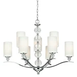 Sea Gull 3113409-05 Englehorn Light 32IN Chrome/opticmulti Crystal Chandelier. Fixed Price $399.00.