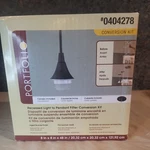 Portfolio 0404278 Recessed Light Conversion Kit Pendant Fitter Aged Bronze. Fixed Price $16.99.